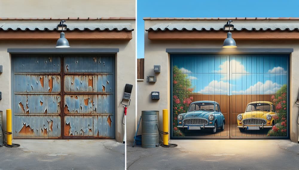 Garage door work in Roseville