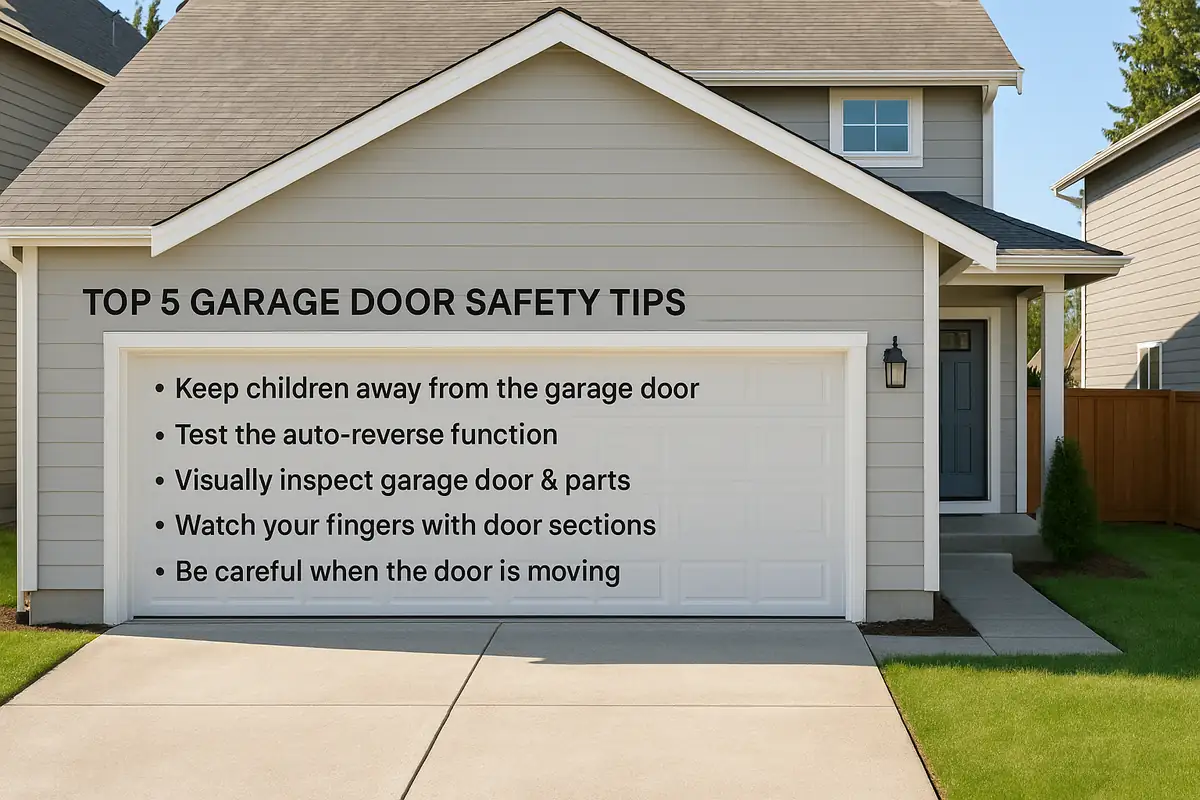 Top 5 Garage Door Safety Tips Every Homeowner Should Know | Vamos Garage Door Repair in Sacramento, CA