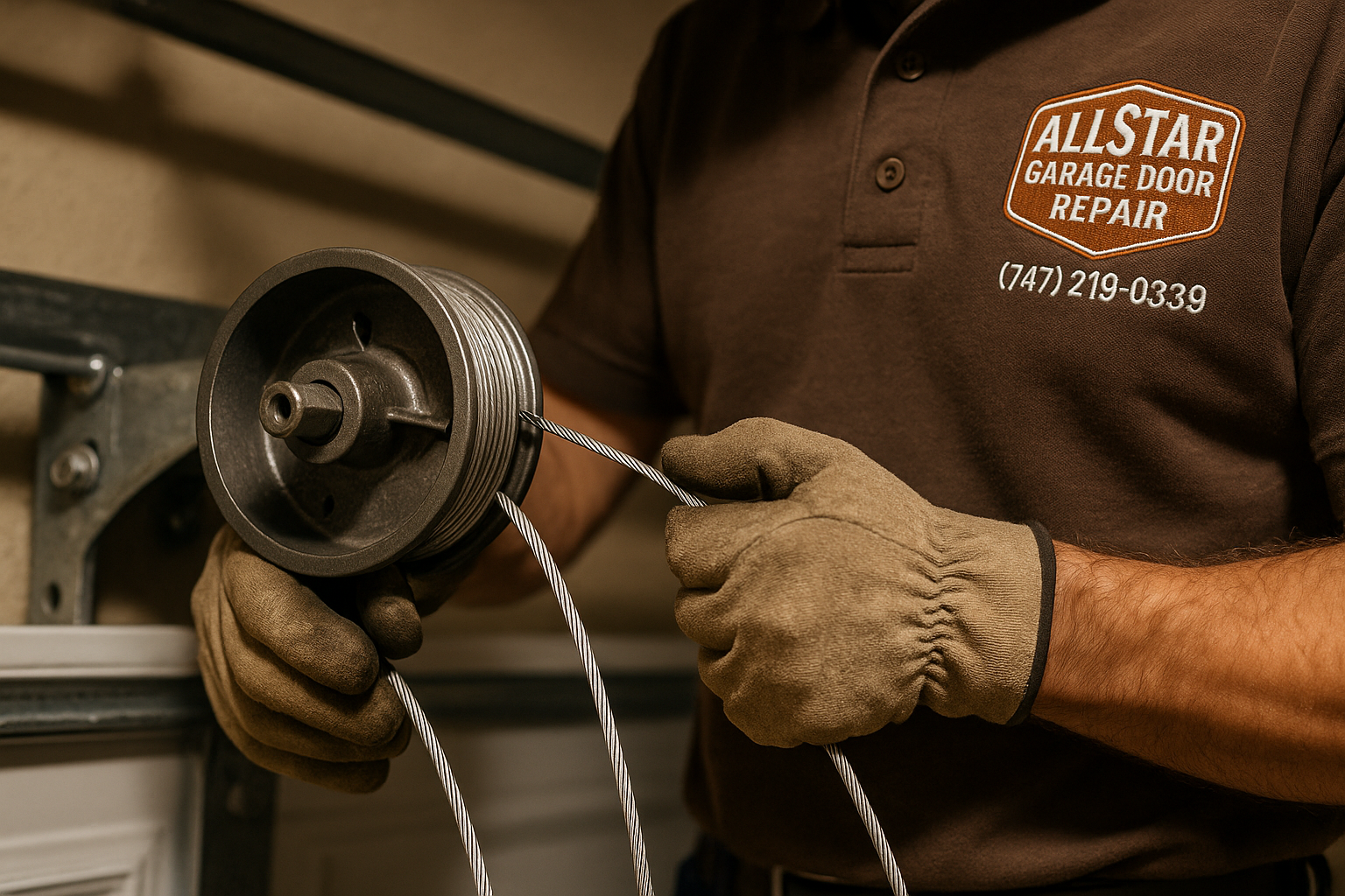 Garage Door Cable Repair in Galt