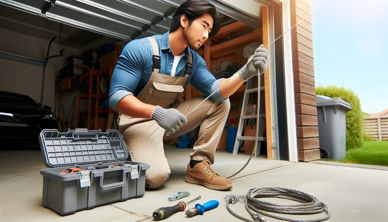 Garage Door Cable Repair in Plymouth