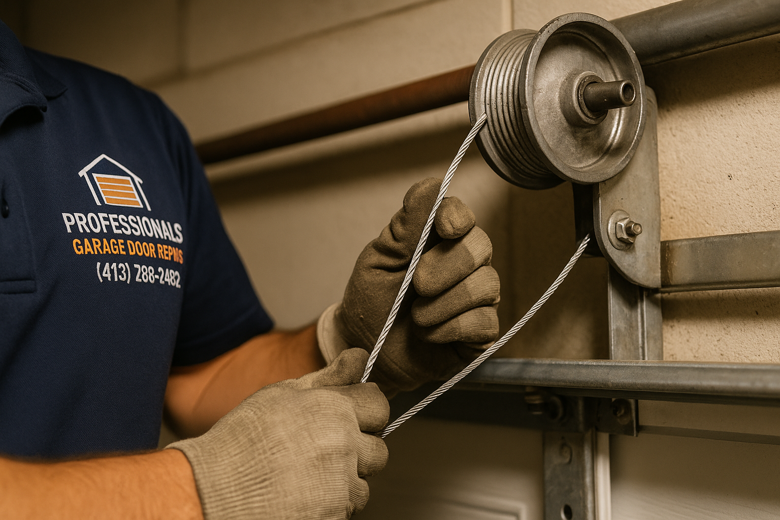 Garage Door Cable Repair in Volcano